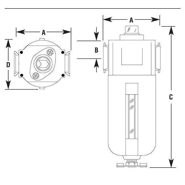 Arrow Pneumatics F4/F5/F6 Coalescing Air Filters - 1/4 Inch Tri-Star Adsorber - Image 2
