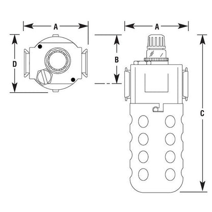 Arrow Pneumatics 1/2" Pipe Size Lubricator - Image 2