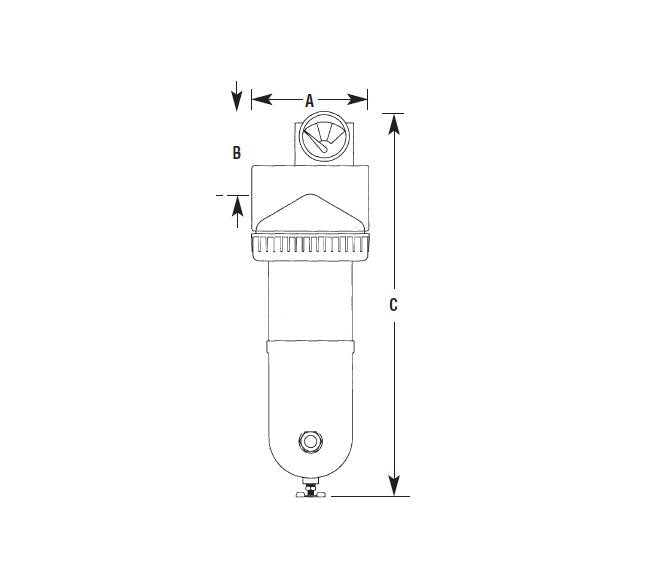 Arrow Pneumatics F7 310 High Flow Coalescing Air Filter - Image 2