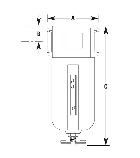 Arrow Pneumatics F3 3/4 Inch Mid Flow Particulate Air Filter - Image 2