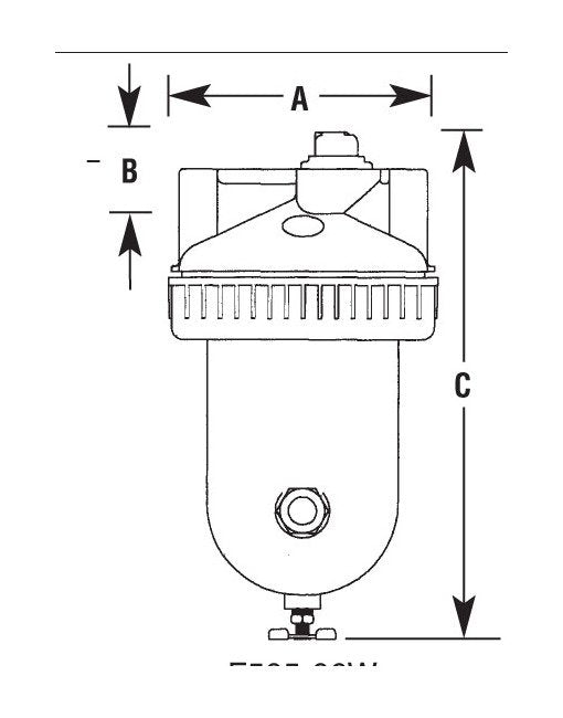 Arrow Pneumatics F4/F5/F6 High Flow Coalescing Air Filter - 1 inch - Image 2