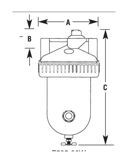 Arrow Pneumatics F4/F5/F6 High Flow Coalescing Air Filter - 1 inch - Image 2