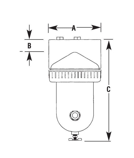 Arrow Pneumatics F3 High Flow 1-1/4 Inch Particulate Air Filter - Image 2