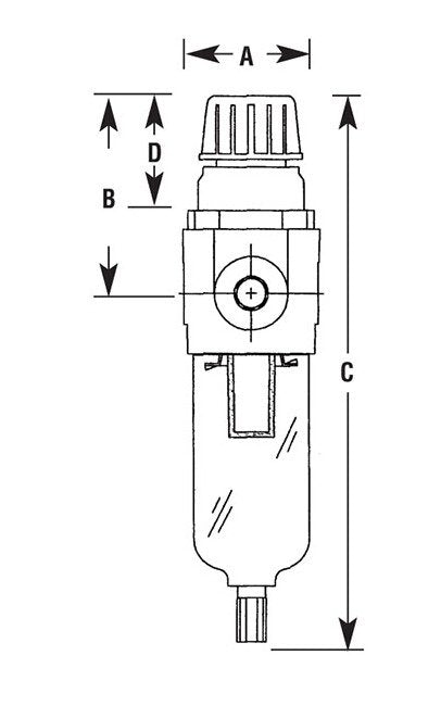 Arrow Pneumatics 1/4" Miniature Integral Pressure Regulator - Image 2