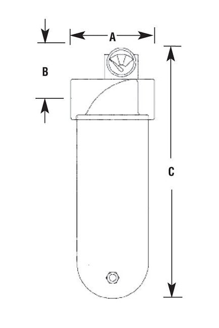 Arrow Pneumatics 3 Inch High Flow Coalescing Air Filter - Image 2