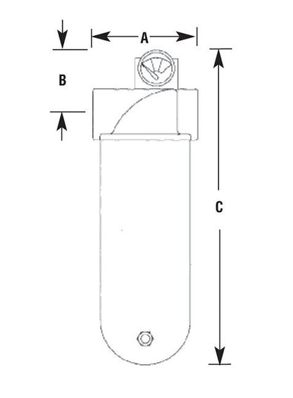 Arrow Pneumatics High Flow 3 Inch Coalescing Air Filter - Image 2