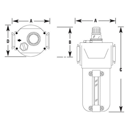 Arrow Pneumatics 1/2in Pipe Size Lubricator - Image 2