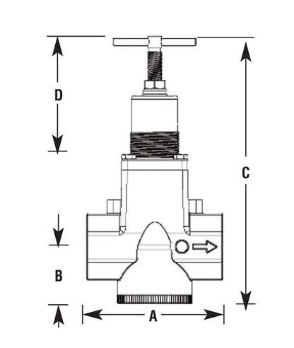 Arrow Pneumatics High Flow Pressure Regulator 1" Pipe Size - Image 2