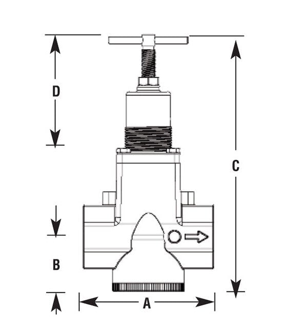 Arrow Pneumatics High Flow Pressure Regulator 1" Pipe Size - Image 2