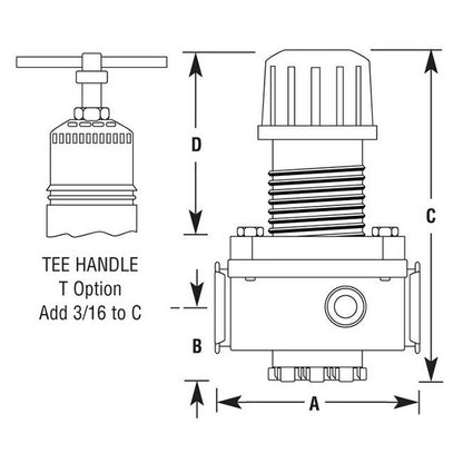 Arrow Pneumatics Tri-Star 1/2" Pressure Regulator - Image 2