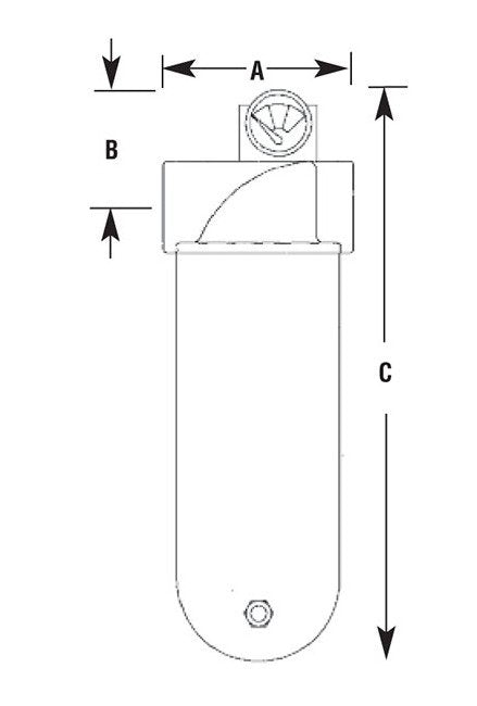 Arrow Pneumatics 3 Inch High Flow Coalescing Air Filter - Image 2