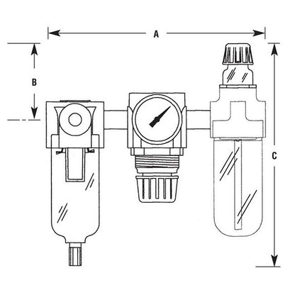 Arrow Pneumatics 1/8in Pipe Size Lubricator for Air Tools - Image 2
