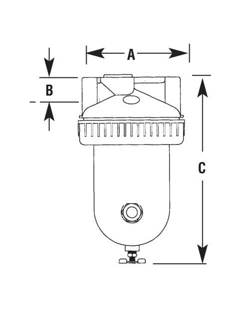 Arrow Pneumatics F3 1 Inch High Flow Particulate Air Filter - Image 2