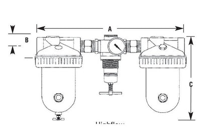 Arrow Pneumatics 1 Inch Pipe Size Lubricator - Image 2