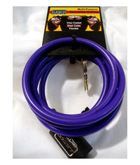 Purple Coiled Cable Key Lock - 6'5/16 1pc Coil