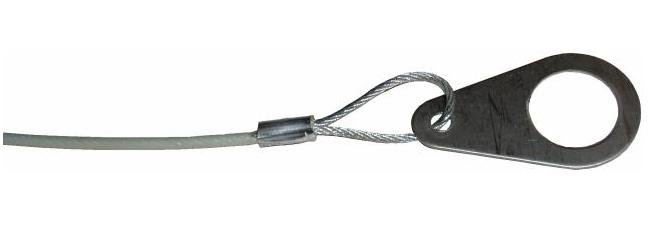 Galvanized Aircraft Cable with Nylon Coating and Custom Fitting - Image 1