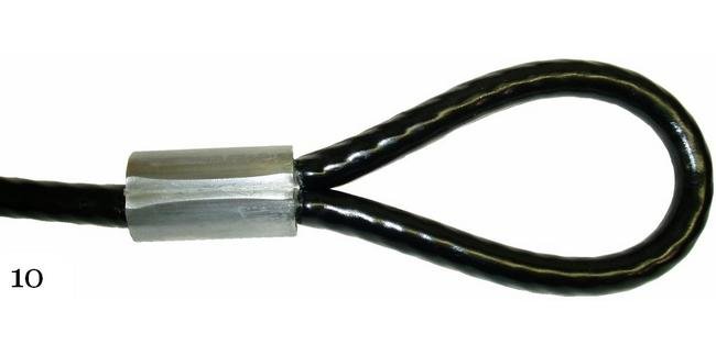 Galvanized Vinyl-Coated Loop-End Cable Assembly - Image 1