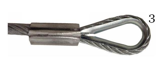 Vinyl-Coated Loop-End Cable Assembly with Thimble Support - Image 1