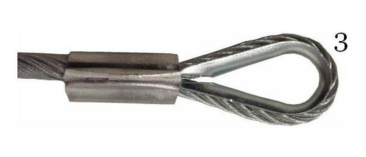 Vinyl-Coated Loop-End Cable Assembly with Thimble Support - Image 1
