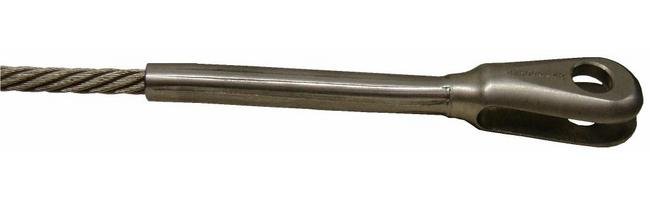 Stainless Steel Aircraft Cable Fork End Assembly - Image 1