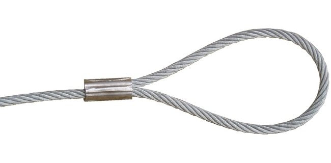 Heavy-Duty Galvanized Steel Sling with Oversized Loop - Image 1