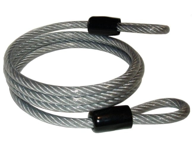 Coiled Security Cable with Dual Loop Ends - Custom Lengths - Image 1
