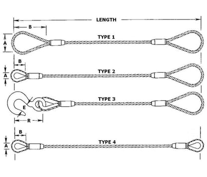 Galvanized Steel Standard Loop Cable Sling - Image 2