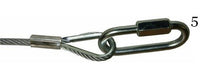 Vinyl-Coated Loop-End Cable Assembly with Thimble and Quick Link