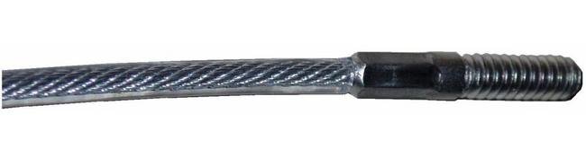 Galvanized Aircraft Cable with Vinyl Coating & Stainless Steel Threaded Plug - Image 1