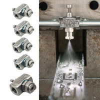 Stainless Steel External Mix Flat Fan Atomizing Spray Nozzle - 1/4 NPT