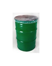 24 Inch Clear Elastic Band Polyethylene Drum Cover - Image 1
