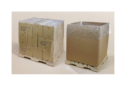 Heavy-Duty Clear Poly Pallet Cover & Bin Liner 54x44x96 - Image 1