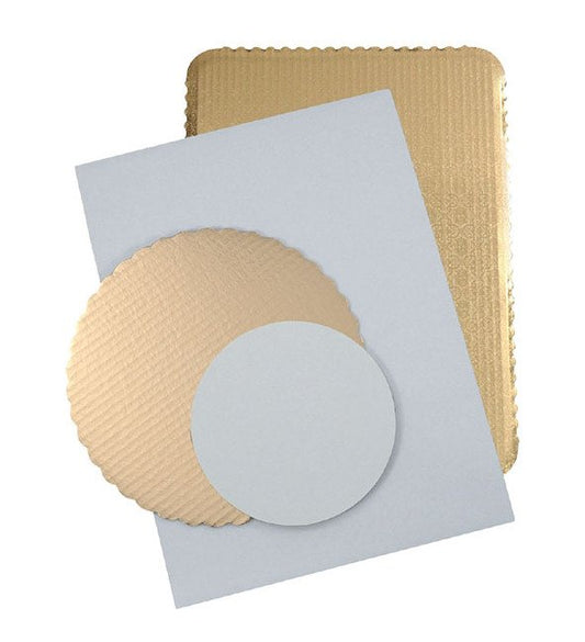 8-Inch White Round Bakery Pad - Image 1