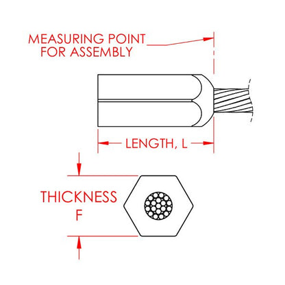 0.375 Inch (in) Fitting Length and 0.024 Inch (in) Maximum Mating Cable Diameter Brass Ball-End Plug - Image 2