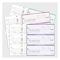 Megastore 3-To-A-Page Manual Check - Blue, 1-Part