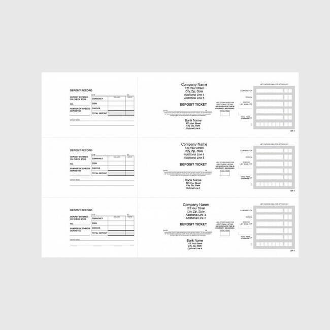 Banking Deposit Ticket Binder - Image 1