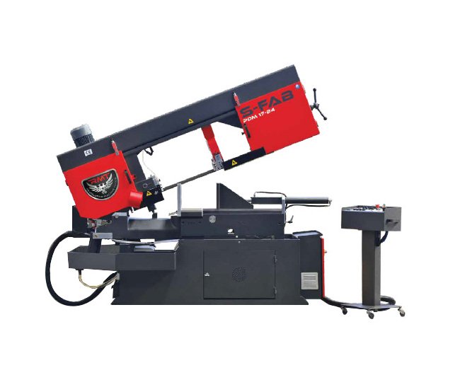 S-FAB PDM 17-24, 4kW Semi-Automatic Double Miter Band Saw - Image 1