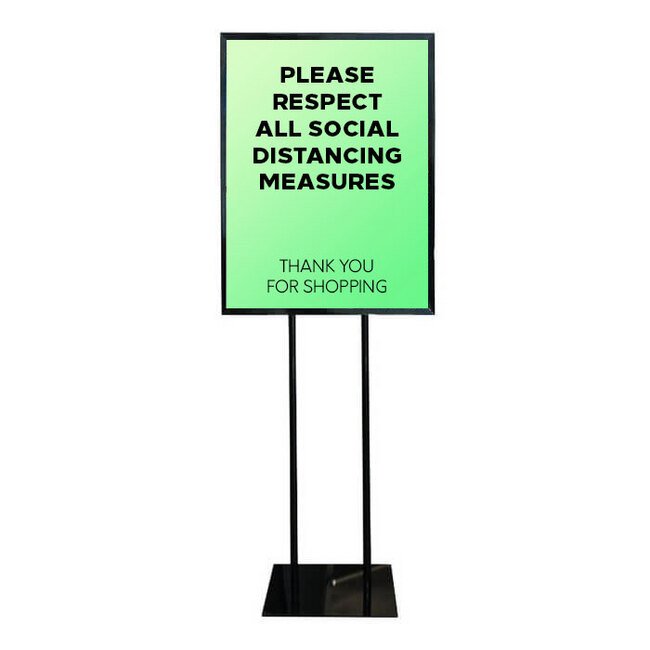 Megastore 22x28 Banner Poster Sign Holder Floor Stand - Image 1