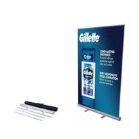 47-inch Height Roll Up Banner Stand with Vinyl Print by Megastore