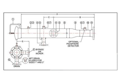 Sure Flow 24 Inch Pressure Receiver with Flange Connections - Image 2
