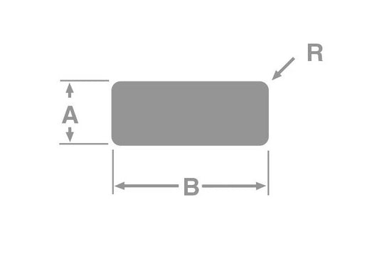 Aluminum Rectangular Bars with Rounded Corners - Image 1