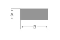 Extruded Aluminum Rectangular Bars, Sharp Corners - 1.125-6.000 in