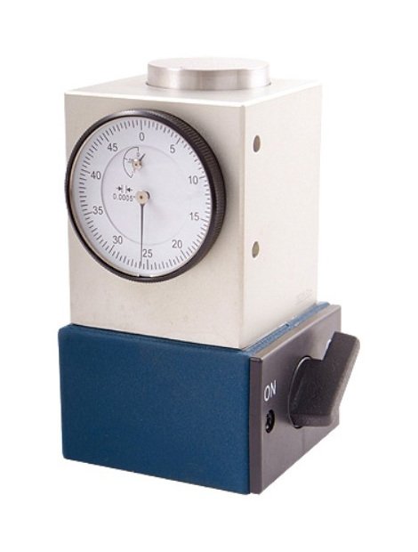 Precise Pro-Series Z-Axis 2x2x4 Inch Setting Indicator on Magnetic Base - Image 1