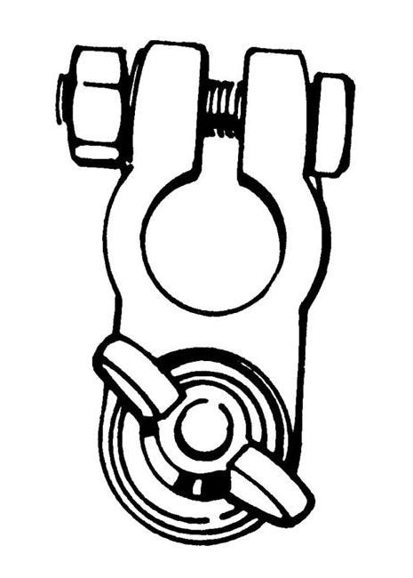 Marine Grade Clamp Type Wing Nut Terminal - Image 2