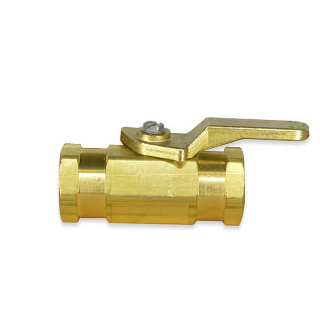 BBV Series 1/4 Inch (in) Size Male National Pipe Thread (MNPT) Inlet Port and 1/4 Inch (in) Size Male National Pipe Thread (MNPT) Outlet Port 2-Way Metal Ball Valve - Image 1