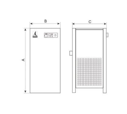 Beko Drypoint® RA Refrigerant Air Dryer - High Temp Series 135 scfm - Image 2
