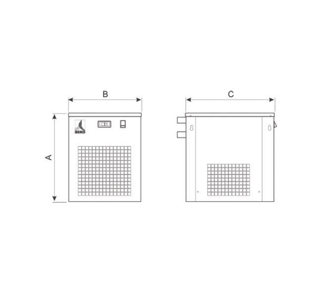Beko Drypoint® RA Refrigerant Air Dryer - 1100 scfm Flow Rate, 460V - Image 2