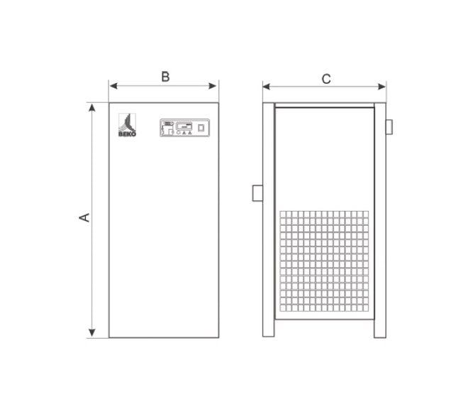 Beko Drypoint® RA High Temperature Refrigerant Air Dryer - 27 scfm - Image 2