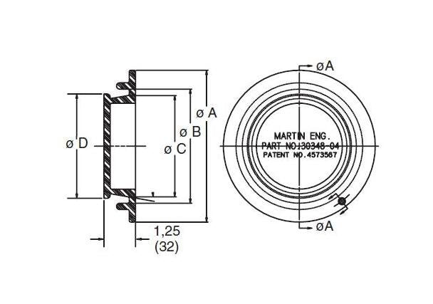 Martin Inspection Door - Urethane Material, 10'' Diameter - Image 1