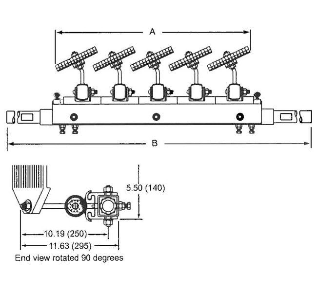 MARTINÂ® TORSION ARMâ¢ Chevron Belt Cleaner for Ribbed Conveyors - Image 2